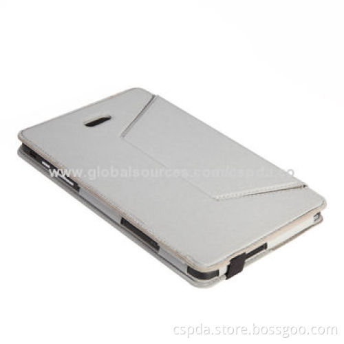 PU Leather Back Stand Cases for Dell Venue 8 Pro with Name Card Slot and Elastic Band